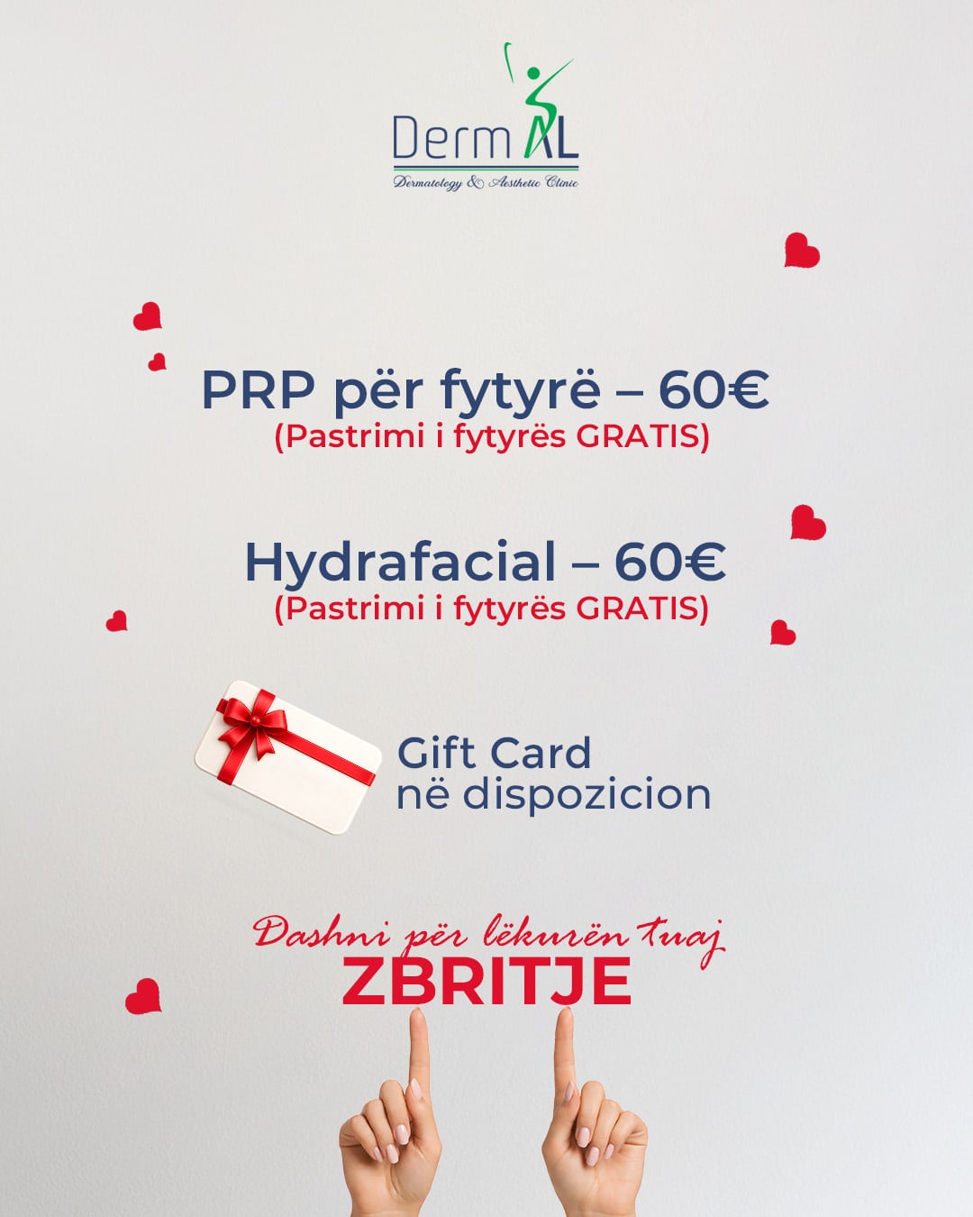 14 February post with facial treatment offers