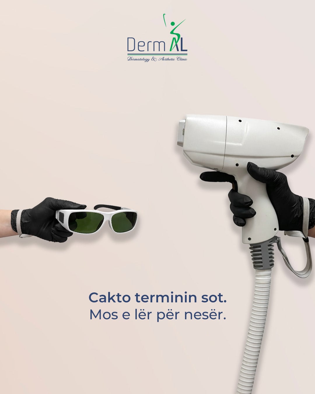 Laser treatment post: “Book your appointment today.”
