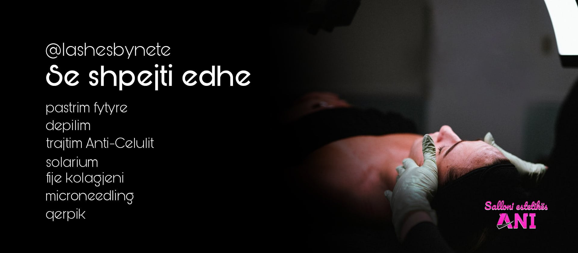 @lashesbynete banner listing services over a dark treatment photograph