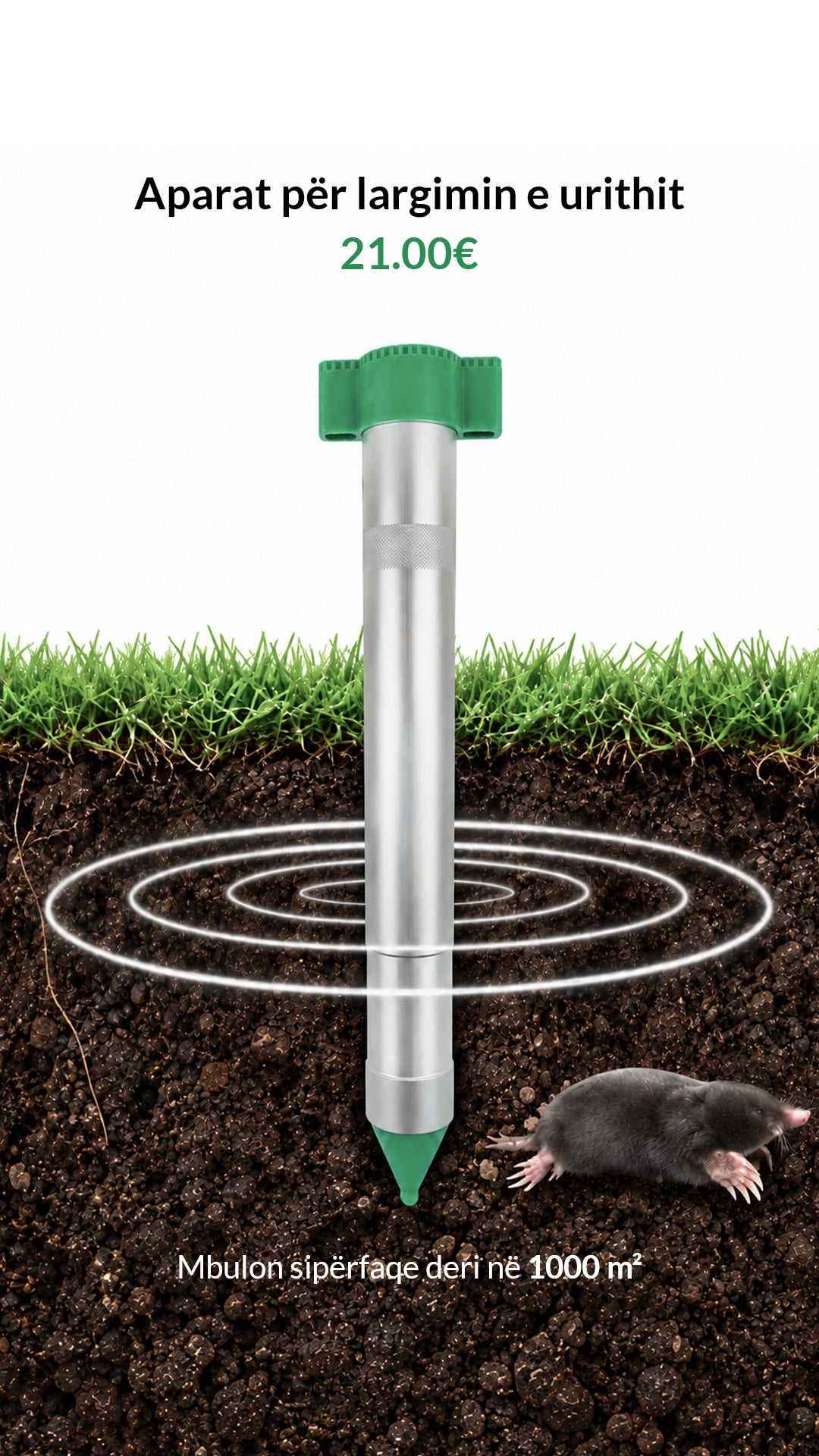 Story for a mole repeller, €21.00