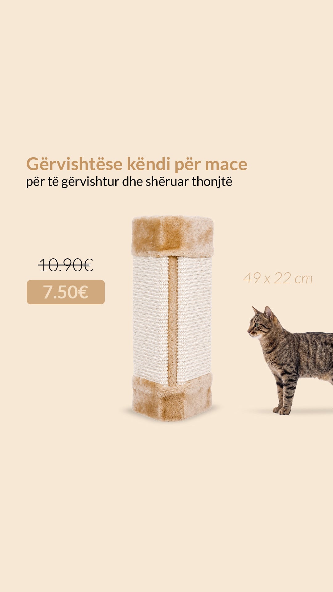 Story for a corner scratching post for cats, on sale