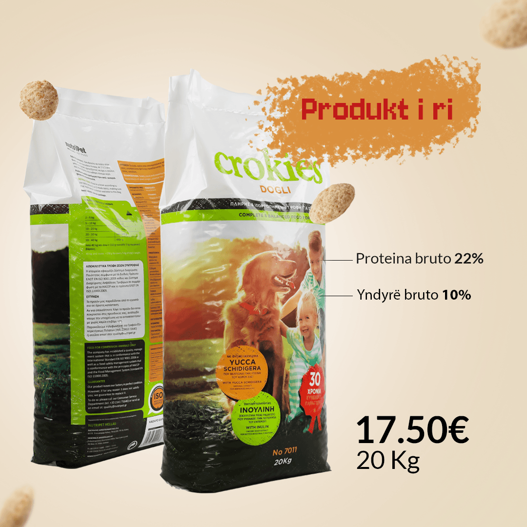 “New product” post: 20 kg food bag, €17.50