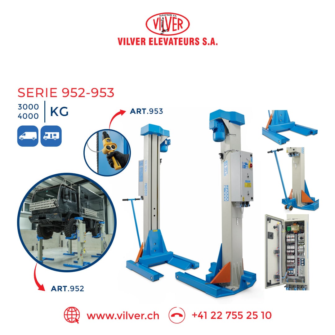 VILVER post: the 952–953 lift series with technical details